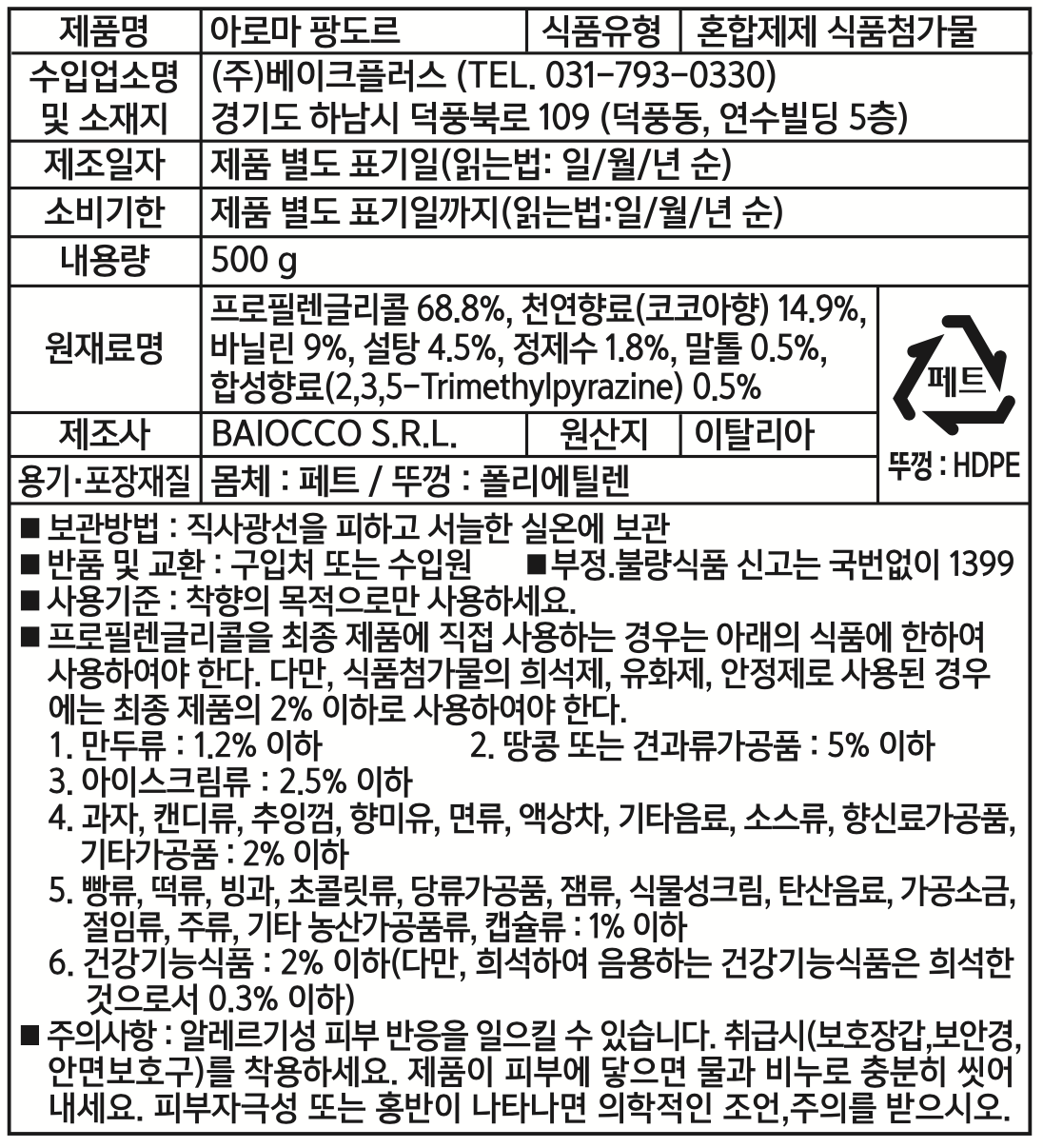 제품 라벨