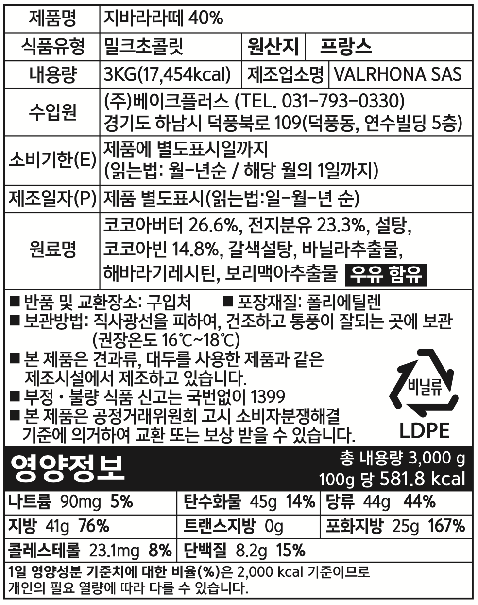 제품 라벨