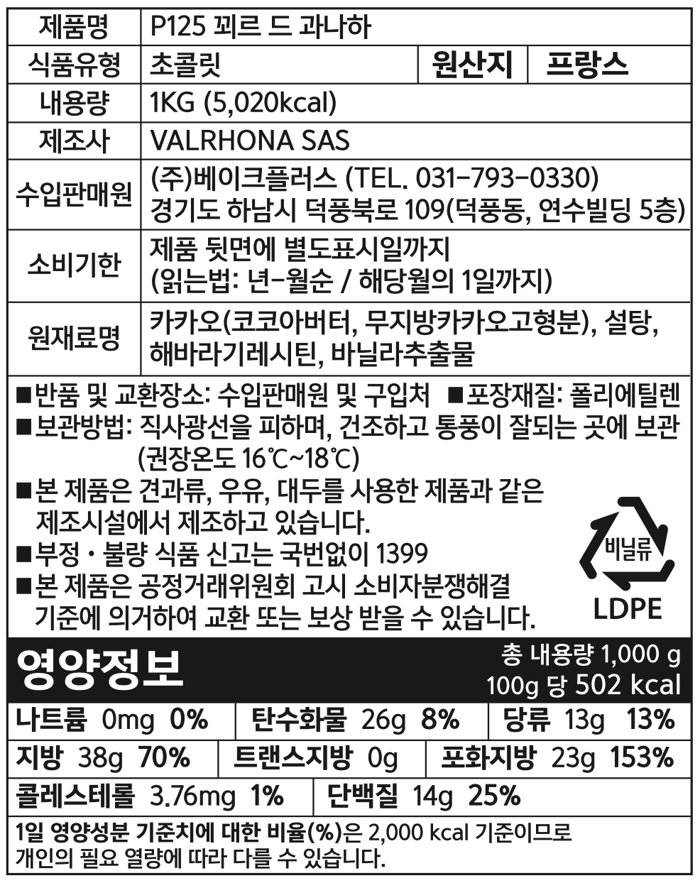 제품 라벨