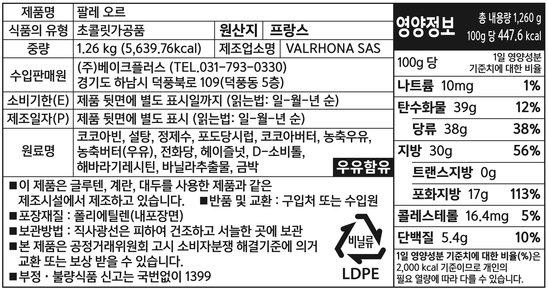 제품 라벨