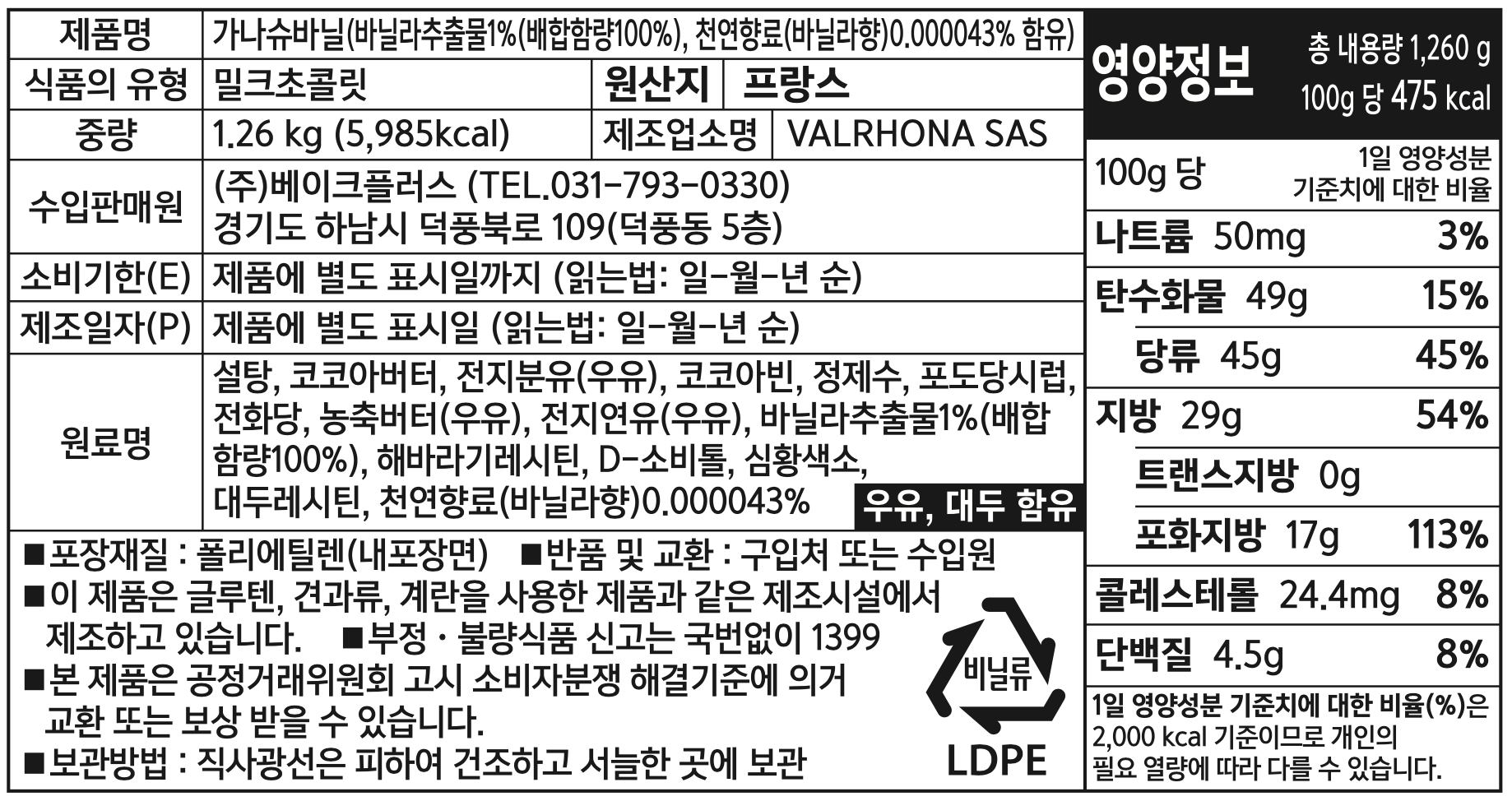 제품 라벨