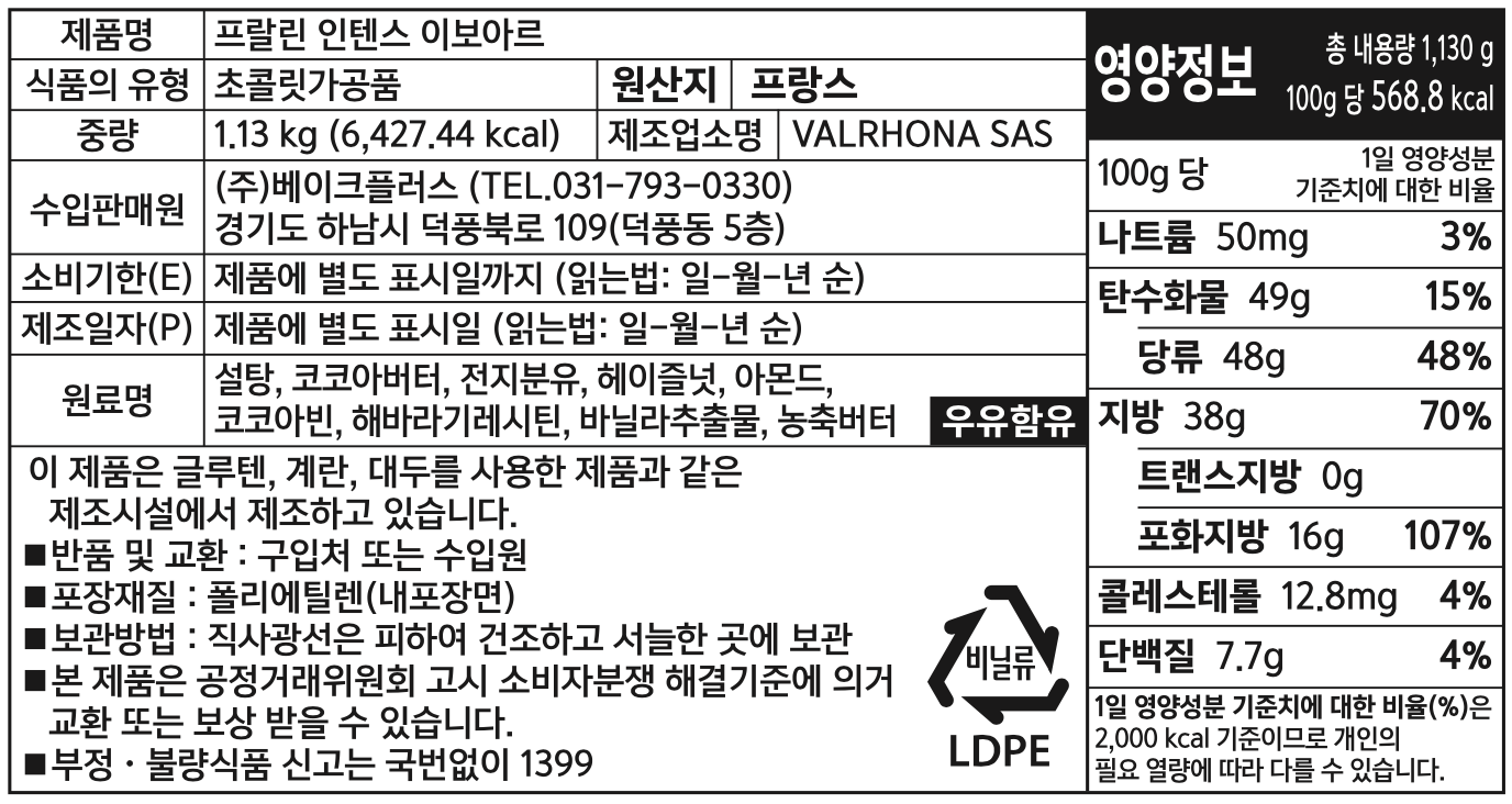제품 라벨