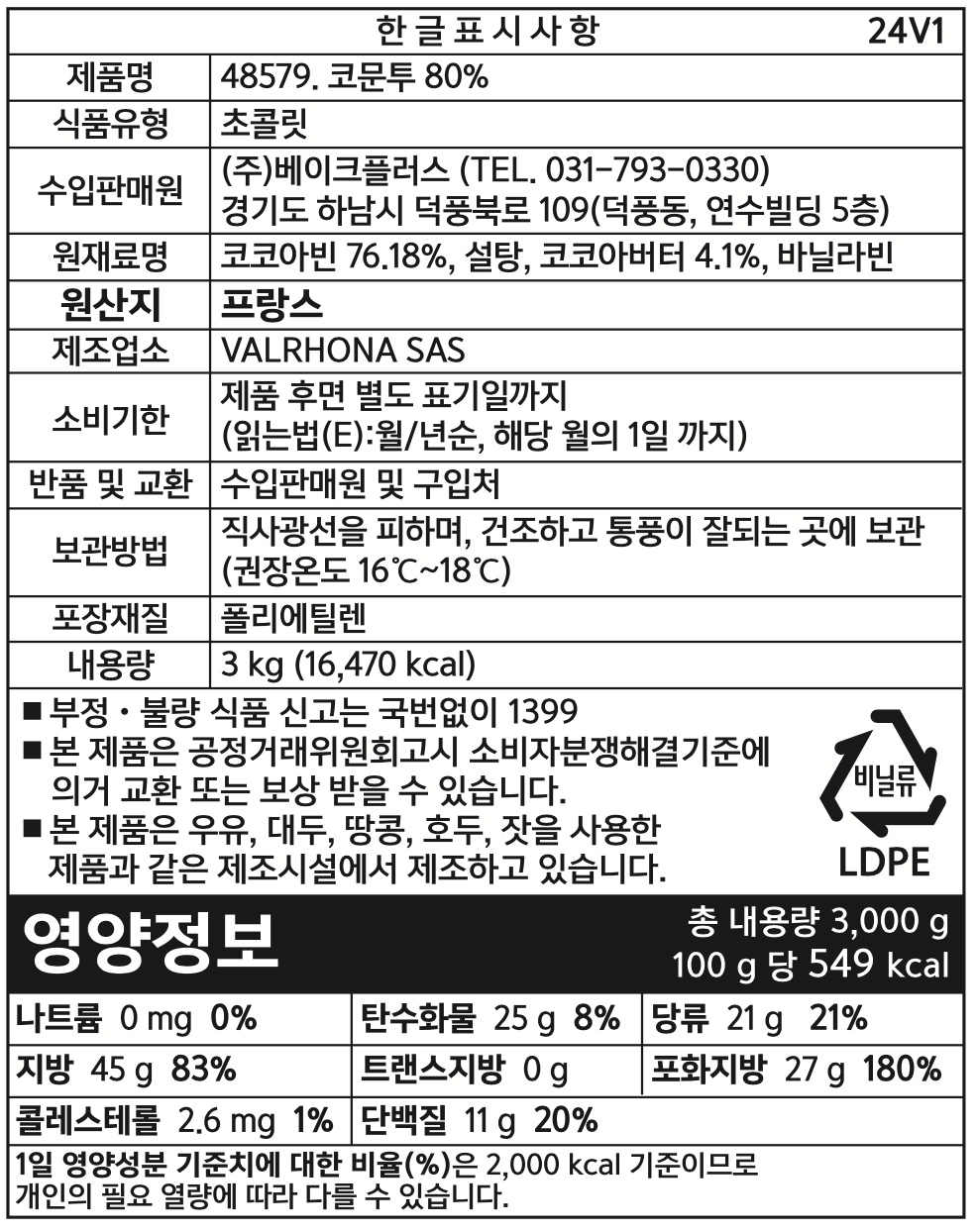 제품 라벨