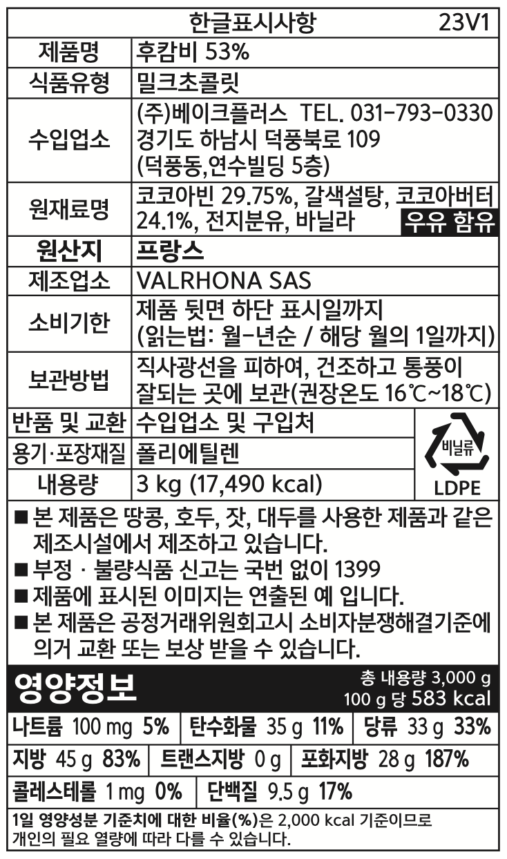 제품 라벨