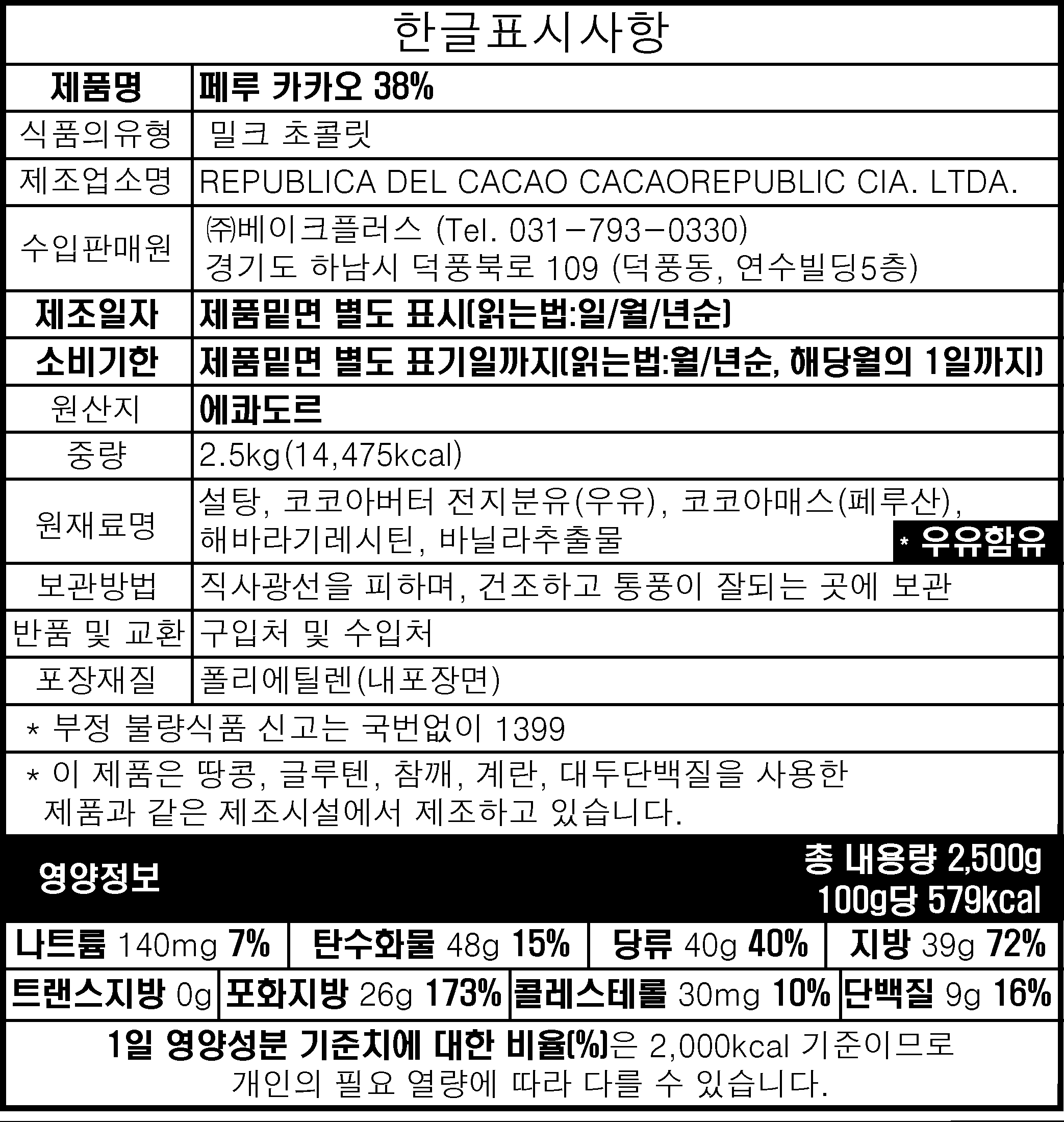 제품 라벨