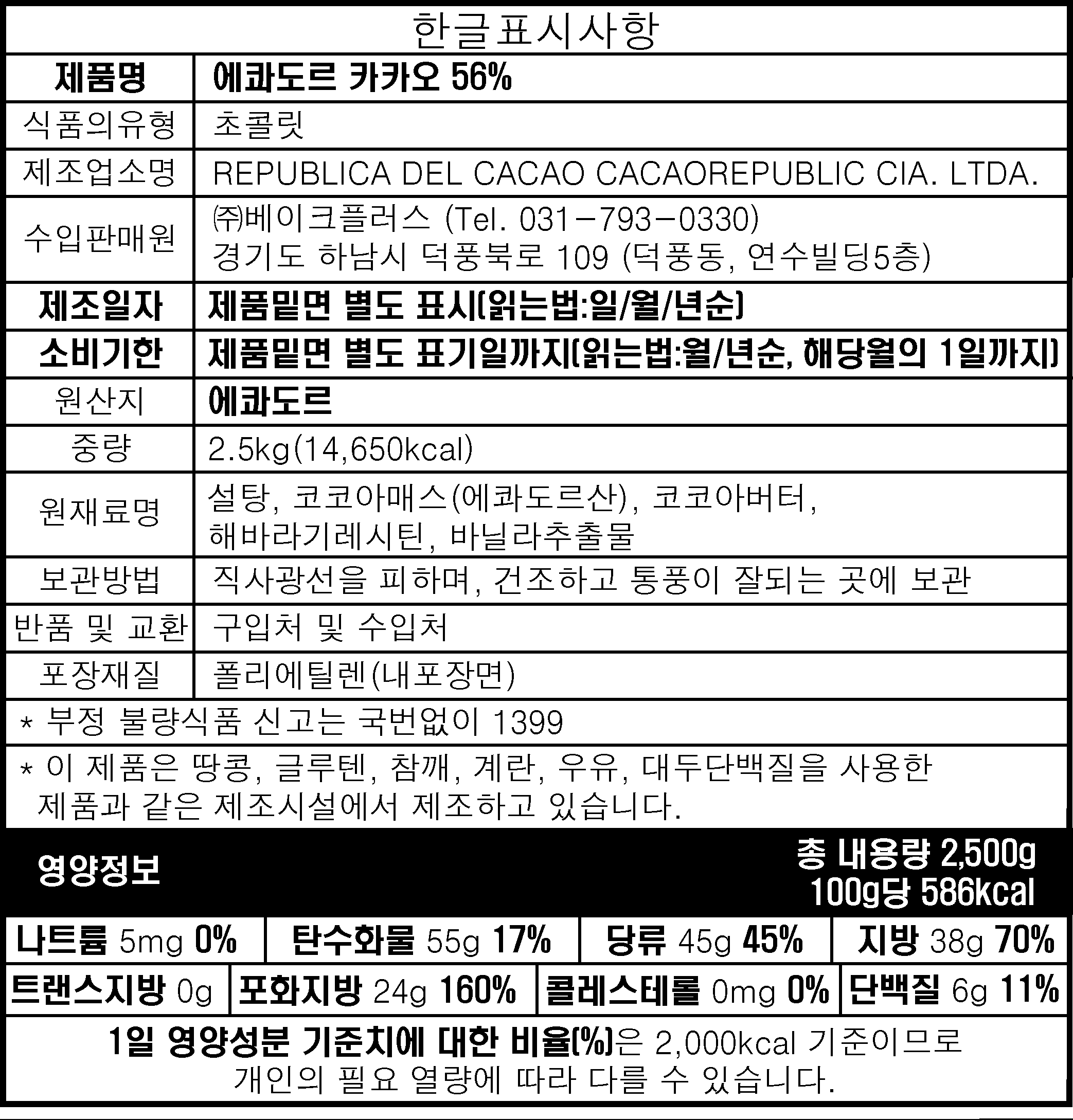제품 라벨